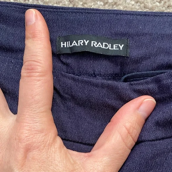 Hilary Radley Stretchy Blue Pants size S - Picture 2 of 5